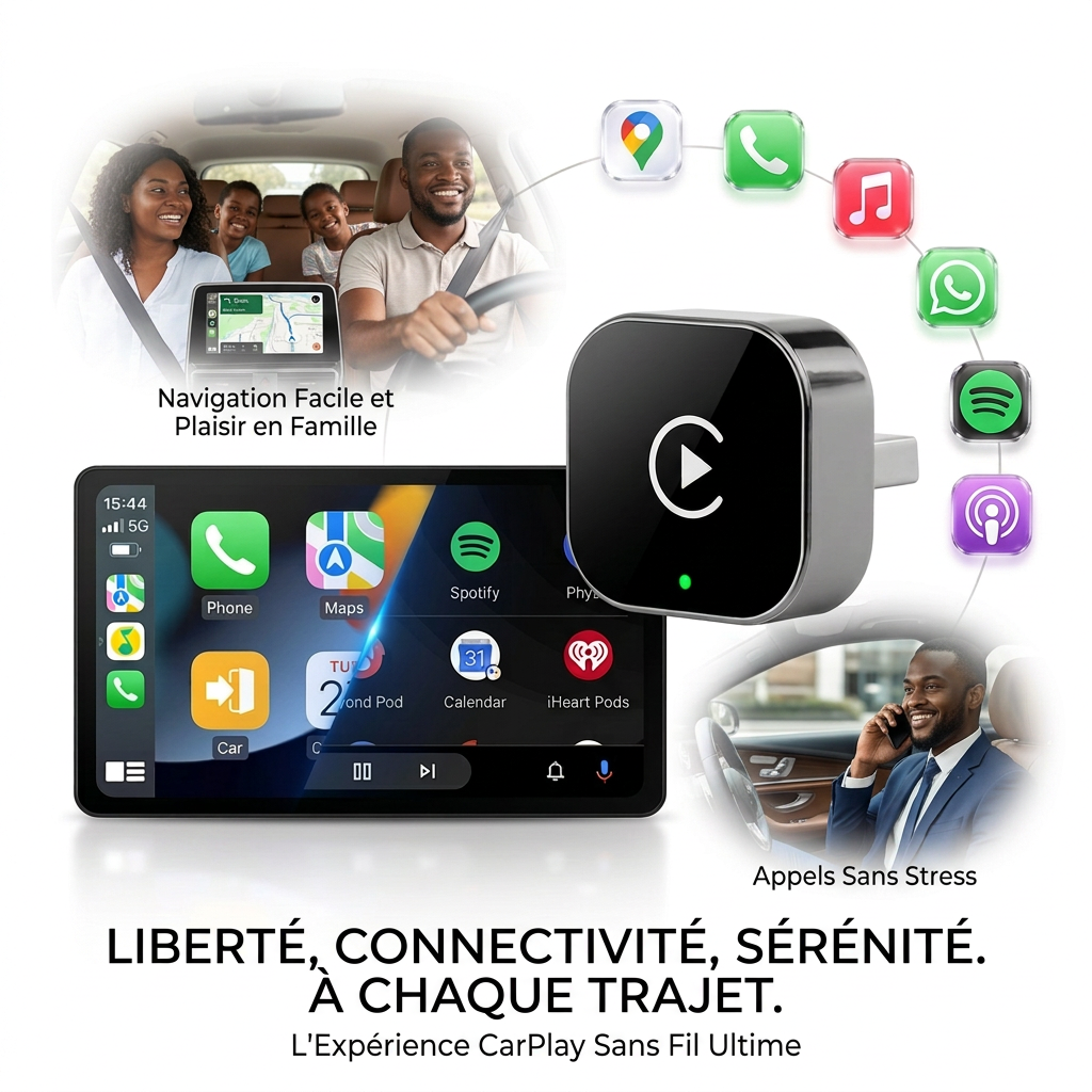 📱 Adaptateur CarPlay & Android Auto Sans Fil