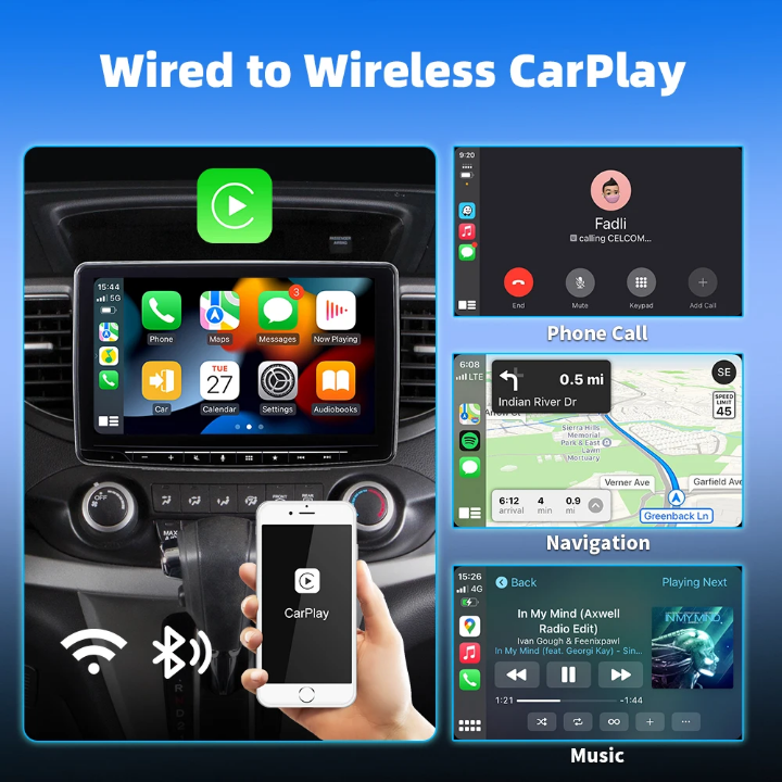 📱 Adaptateur CarPlay & Android Auto Sans Fil
