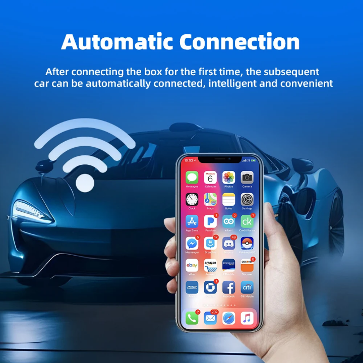📱 CarPlay Wireless Pro™ — Adaptateur CarPlay & Android Auto Sans Fil