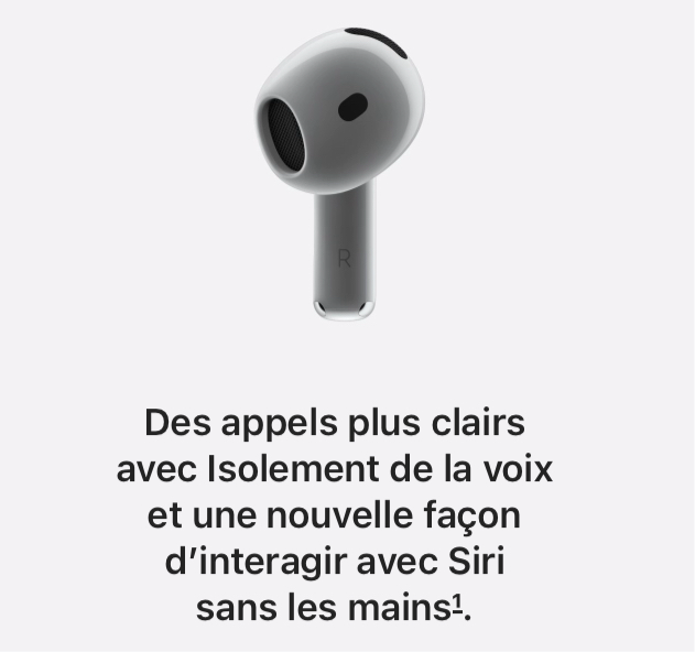 AirPods 4 - Ecouteur sans fil