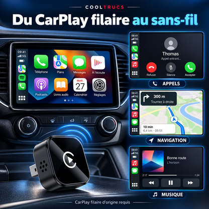 📱 Adaptateur CarPlay & Android Auto Sans Fil