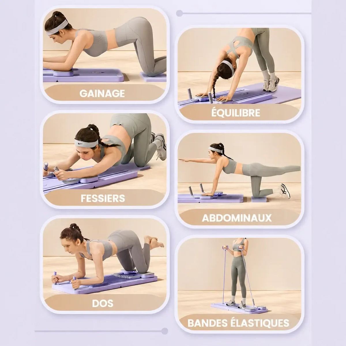 Planche de Pilate  CoolTrucs™ avec Guide d'entrainement offert