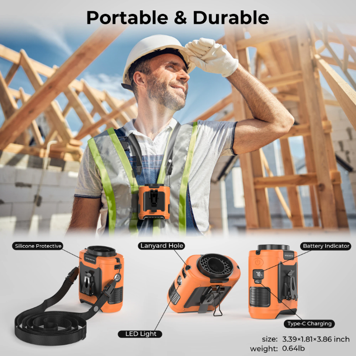 Ventilateur Portable 3 en 1 - Power bank intégré