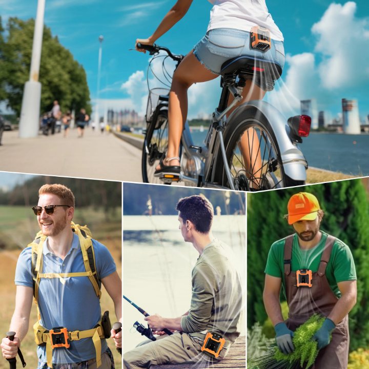 Ventilateur Portable 3 en 1 - Power bank intégré