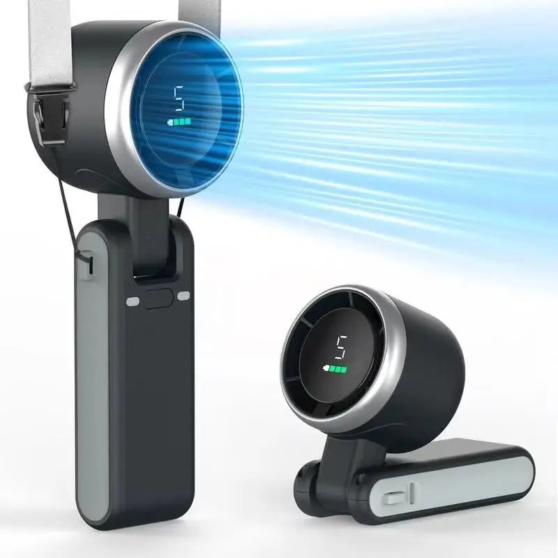 Ventilateur Portable 3 en 1 rechargeable avec 5 vitesses