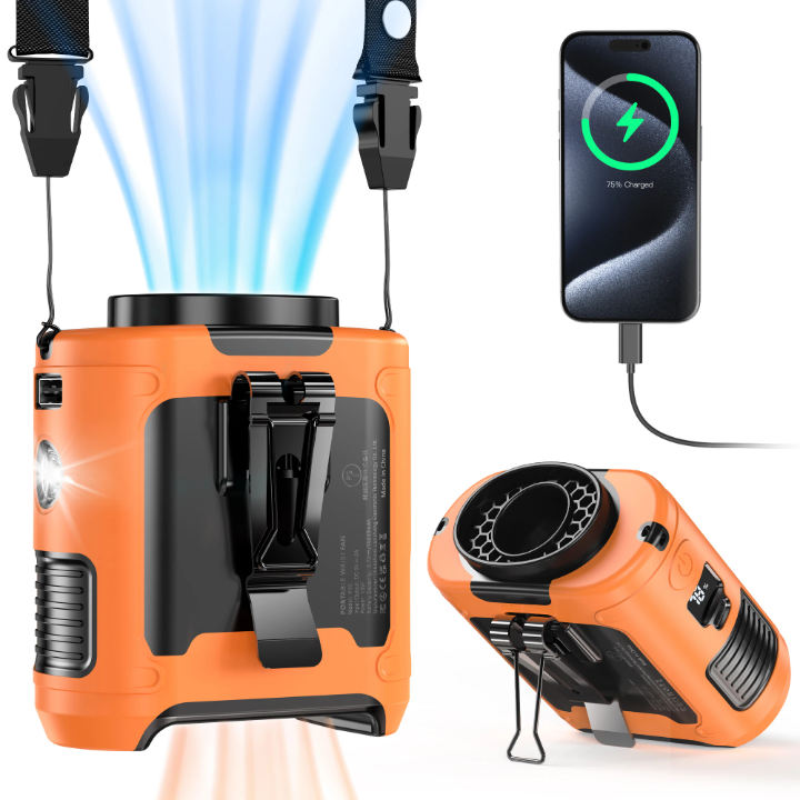 Ventilateur Portable 3 en 1 - Power bank intégré